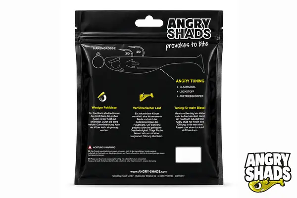 Angry Shads Verpackung Rückseite