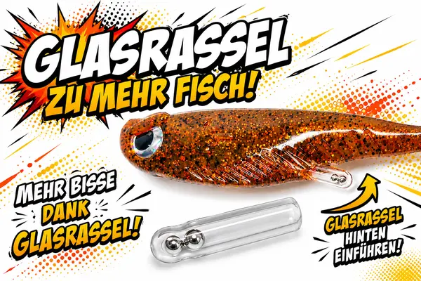 Angry Shads Glas Rassel einsetzen